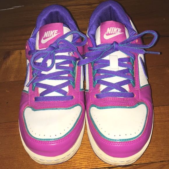 pink and purple air force ones